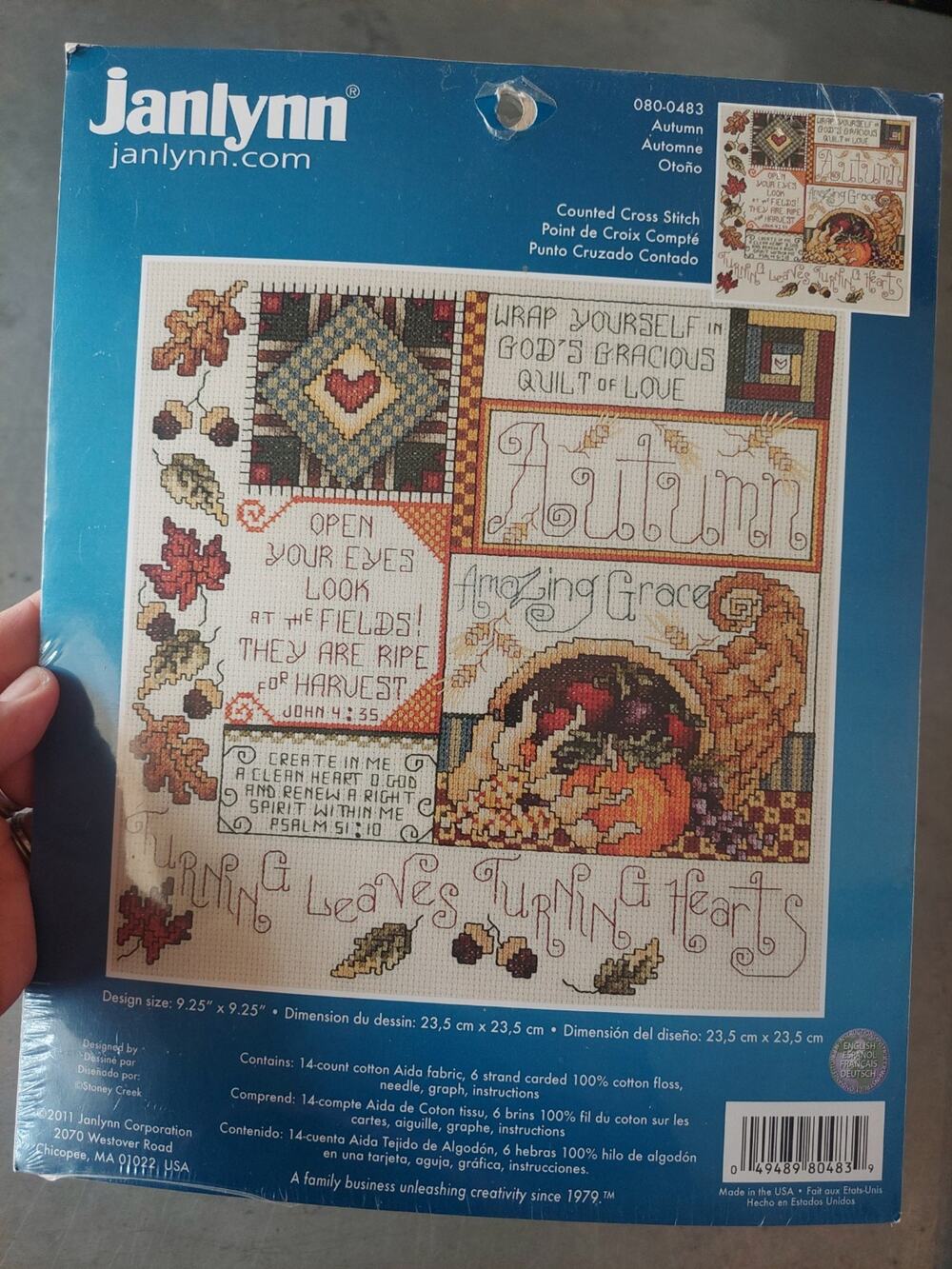 Janlynn Autumn Counted Cross Stitch Kit - 2011 070-0483